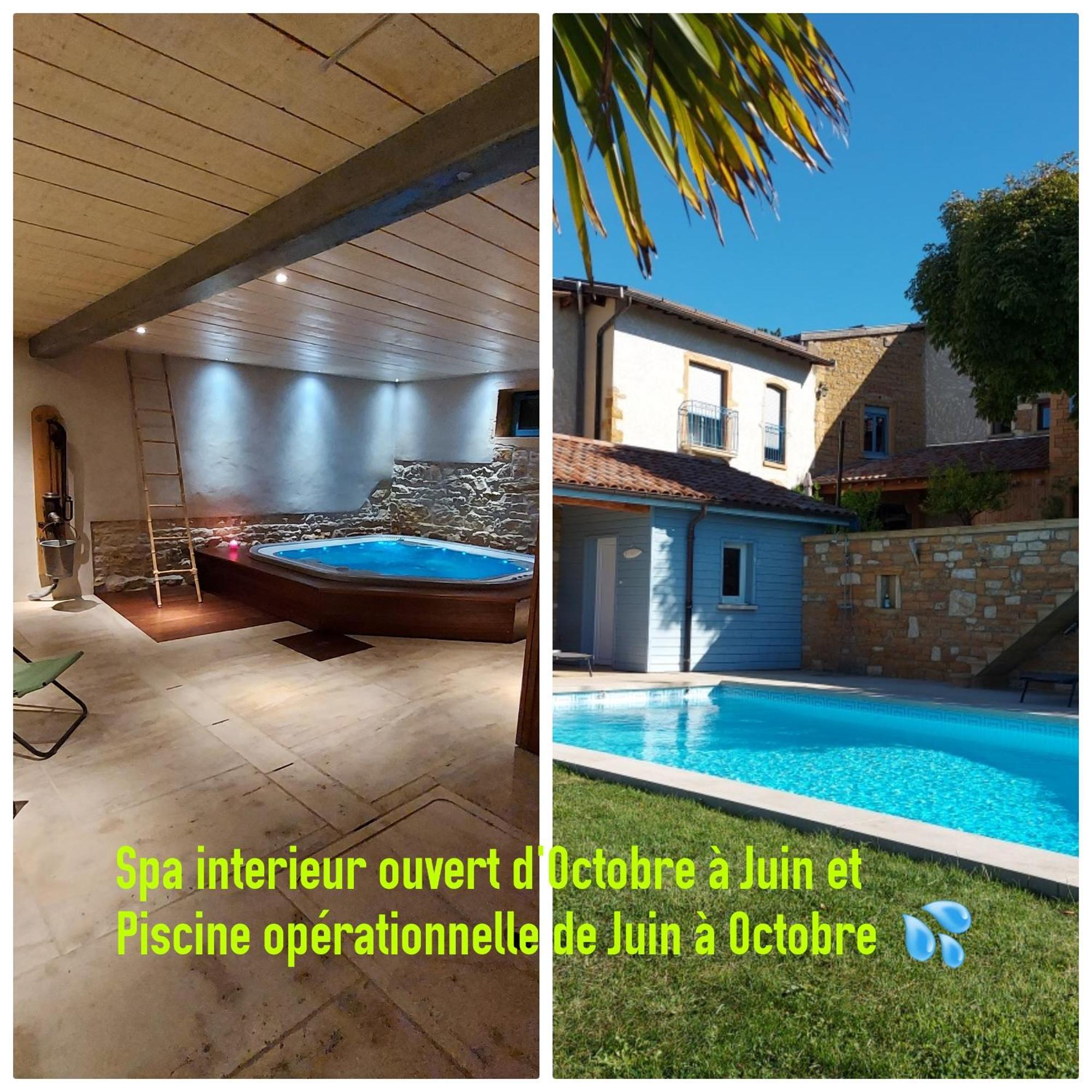 Gite Stone & Spa Chasselay Bagian luar foto