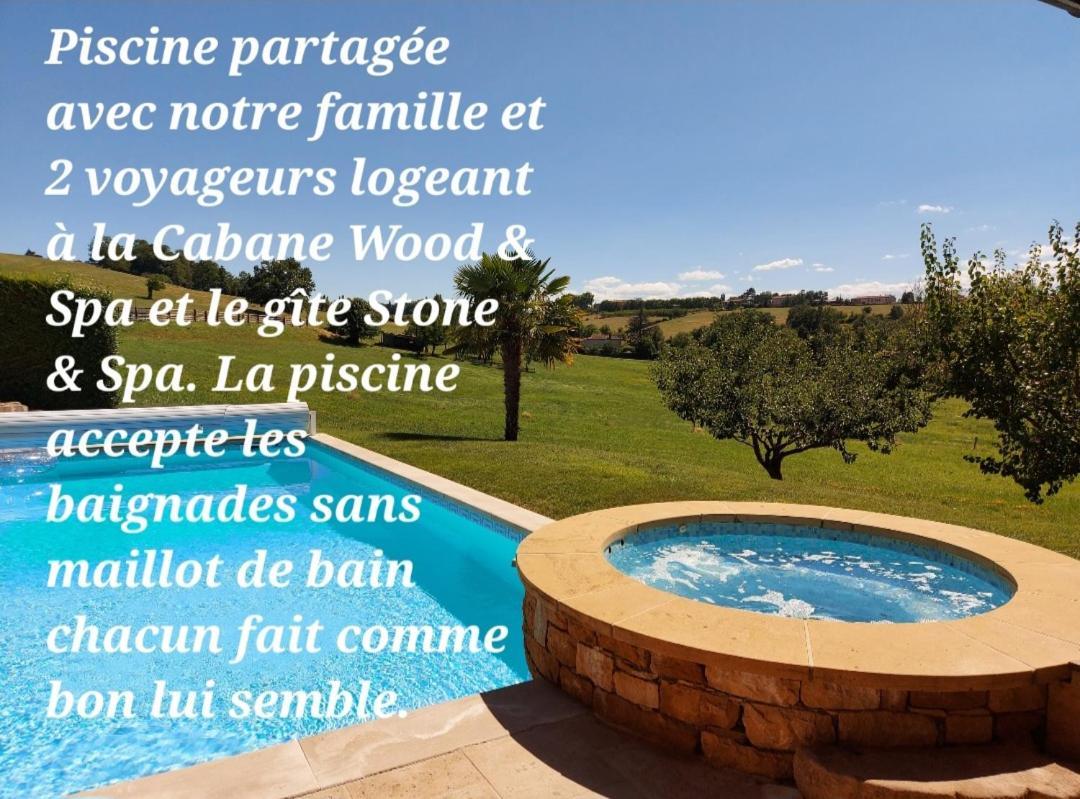 Gite Stone & Spa Chasselay Bagian luar foto